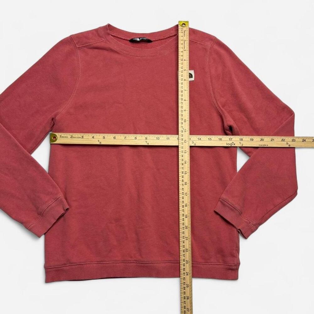 The North Face Youth Crewneck Sweatshirt Pullover Pink Fleece Size Large 14/16 - Picture 5 of 5